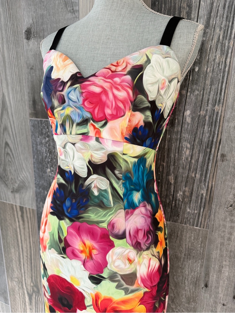 Ted Baker Etheya Technicolour Bloom Strappy Dress - Picture 5 of 16